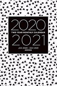2020 2021 Two Year Monthly Calendar, Jan 2020- Dec 2021 Agenda