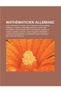 Mathematicien Allemand