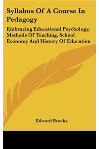 Syllabus Of A Course In Pedagogy