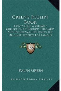 Green's Receipt Book