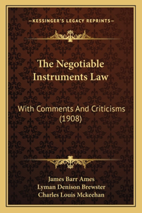 Negotiable Instruments Law