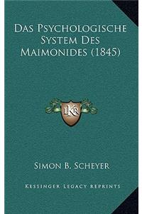 Das Psychologische System Des Maimonides (1845)