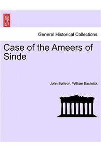 Case of the Ameers of Sinde