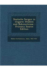 Deutsche Sorgen in Ungarn; Studien Und Bekenntnisse