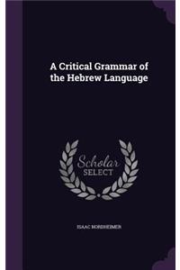 Critical Grammar of the Hebrew Language