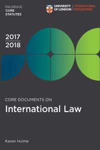 Core Documents on International Law 2017-18