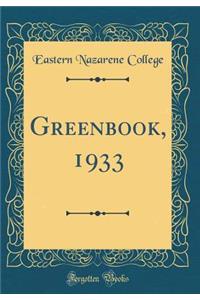 Greenbook, 1933 (Classic Reprint)