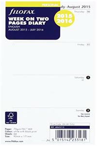 FILOFAX PERSONAL WEEK ON TWO PAGE MID YE