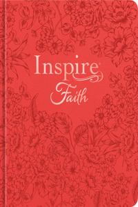 Inspire Faith Bible NLT (Hardcover Leatherlike, Coral Blooms, Filament Enabled)