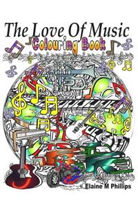 The Love of Music Colouring Book: Adult Colouring Book