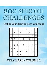 200 Sudoku Challenges - Very Hard - Volume 1
