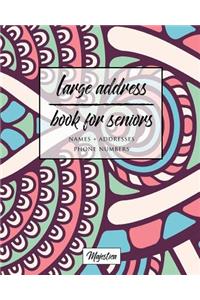 Large Address Book For Seniors