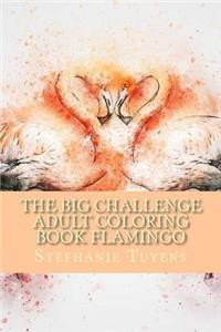 BIG Challenge Adult Coloring Book Flamingo