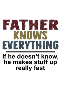 Father Knows Everything If he doesn't know he makes stuff up really fast