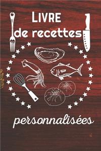 Livre de recettes personnalisées
