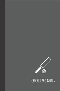 cricket pro notes
