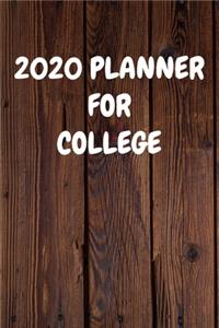 2020 Planner for College