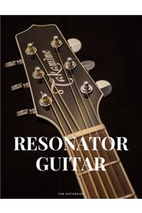 Resonator Guitar Tab Notebook