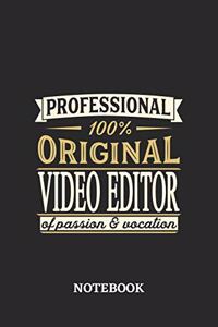 Professional Original Video Editor Notebook of Passion and Vocation
