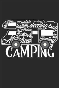 Camping Camper Caravan words