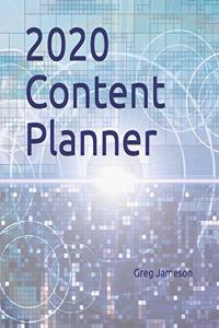 2020 Content Planner