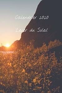 Calendrier 2020 Lever du Soleil