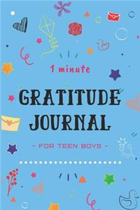 1 Minute Gratitude Journal for Teen Boys