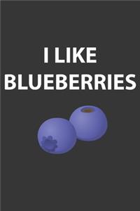 I Like Blueberries Notebook