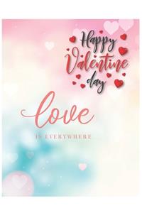 Happy Valentine's Day Notebook Journal