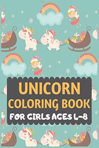 Unicorn Coloring Book for Girls Ages 4-8