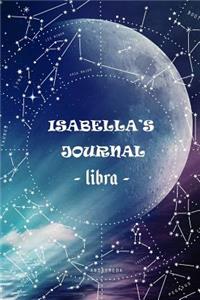 Isabella's Journal Libra: Personalized Astrology Zodiac Sign Birthday Notebook Diary for Women