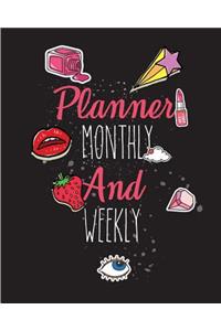 Planner monthly and weekly