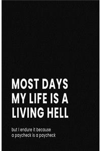 Most Days My Life Is a Living Hell But I Endure It Because a Paycheck Is a Paycheck