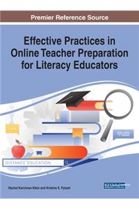 Effective Practices in Online Teacher Preparation for Literacy Educators