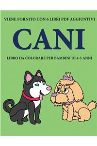 Libro da colorare per bambini di 4-5 anni (Cani)