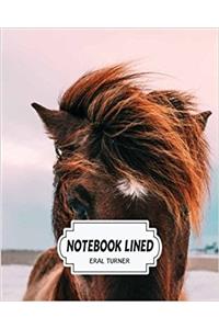 Notebook Lined Horse: Notebook Journal Diary