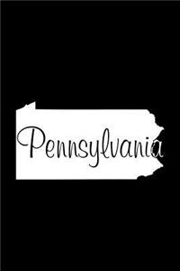 Pennsylvania - Black Lined Notebook with Margins