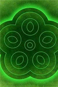 Flower Pattern in Green Journal