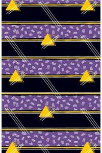 Journal Notebook Abstract Pattern Yellow Triangles