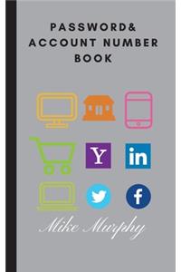Password & Account Number Book