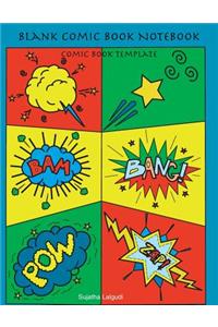 Blank Comic Book Notebook