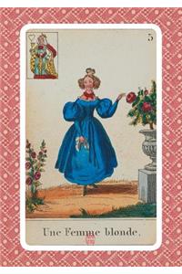Carnet Blanc, Cartomancie, Femme Blonde, 18e Siècle