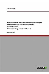 Internationale Markterschließungsstrategien eines deutschen mittelständischen Unternehmens