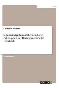 Sittenwidrige Immobiliengeschäfte. Fallgruppen der Rechtsprechung im Überblick