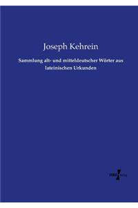 Sammlung alt- und mitteldeutscher Wörter aus lateinischen Urkunden