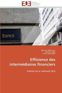 Efficience des intermédiaires financiers