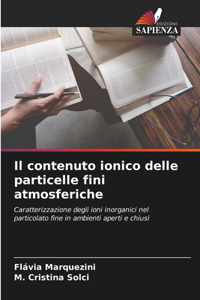 contenuto ionico delle particelle fini atmosferiche