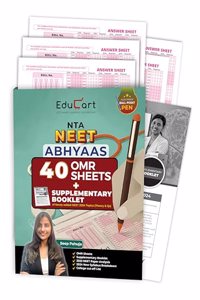 Educart Abhyaas NEET OMR Sheets 2024 With Supplementary Booklet on New Topics (Includes Special Ball Point Pen) (40 total)