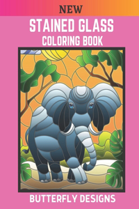 New Stained Glass Coloring Book