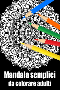 Mandala semplici da colorare adulti